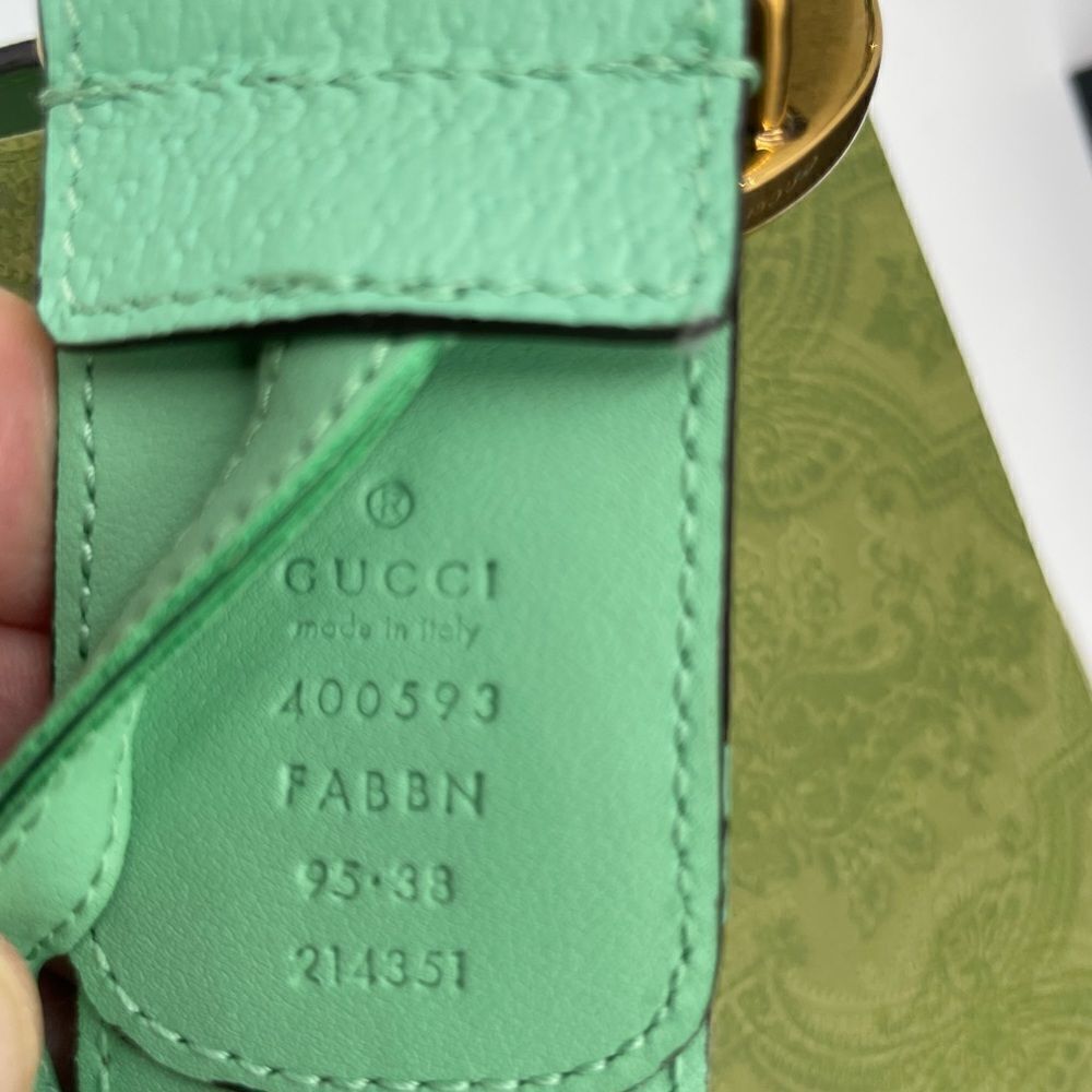 Women’s Gucci GG Supreme, Marmont, leather belt 95 cm/38 inches made in Italy - Picture 7 of 8